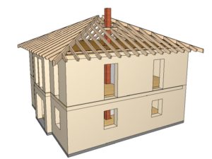 Holzhaus Plan CAD